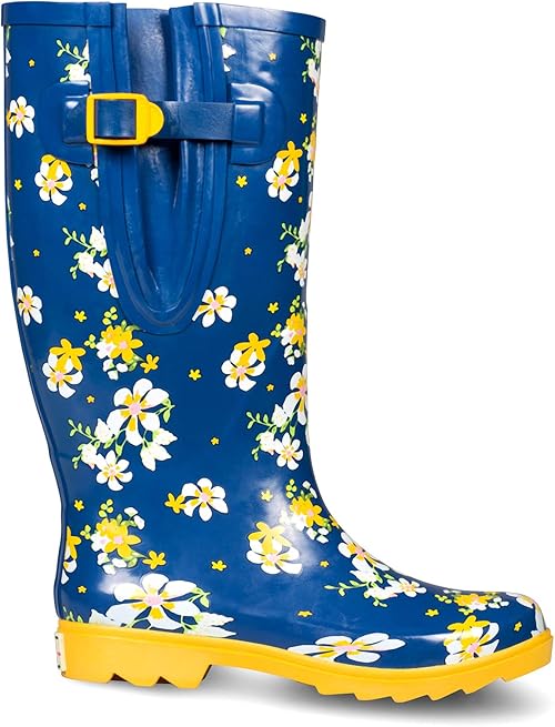 amazon rain boots wide calf