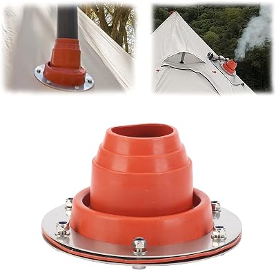 aleawol Tent Stove Jack Kit 300°C Silicone Stainless Base Wood Burner Camping