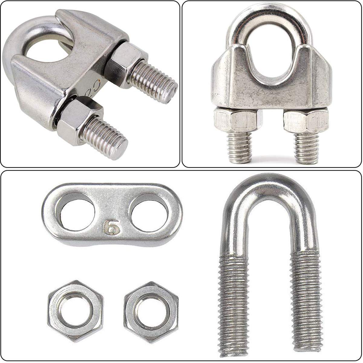 Morsetti Per Cavo In Acciaio Inox 304 - 20 Pezzi Misura M3 Per Funi E Cavi - Foto 10