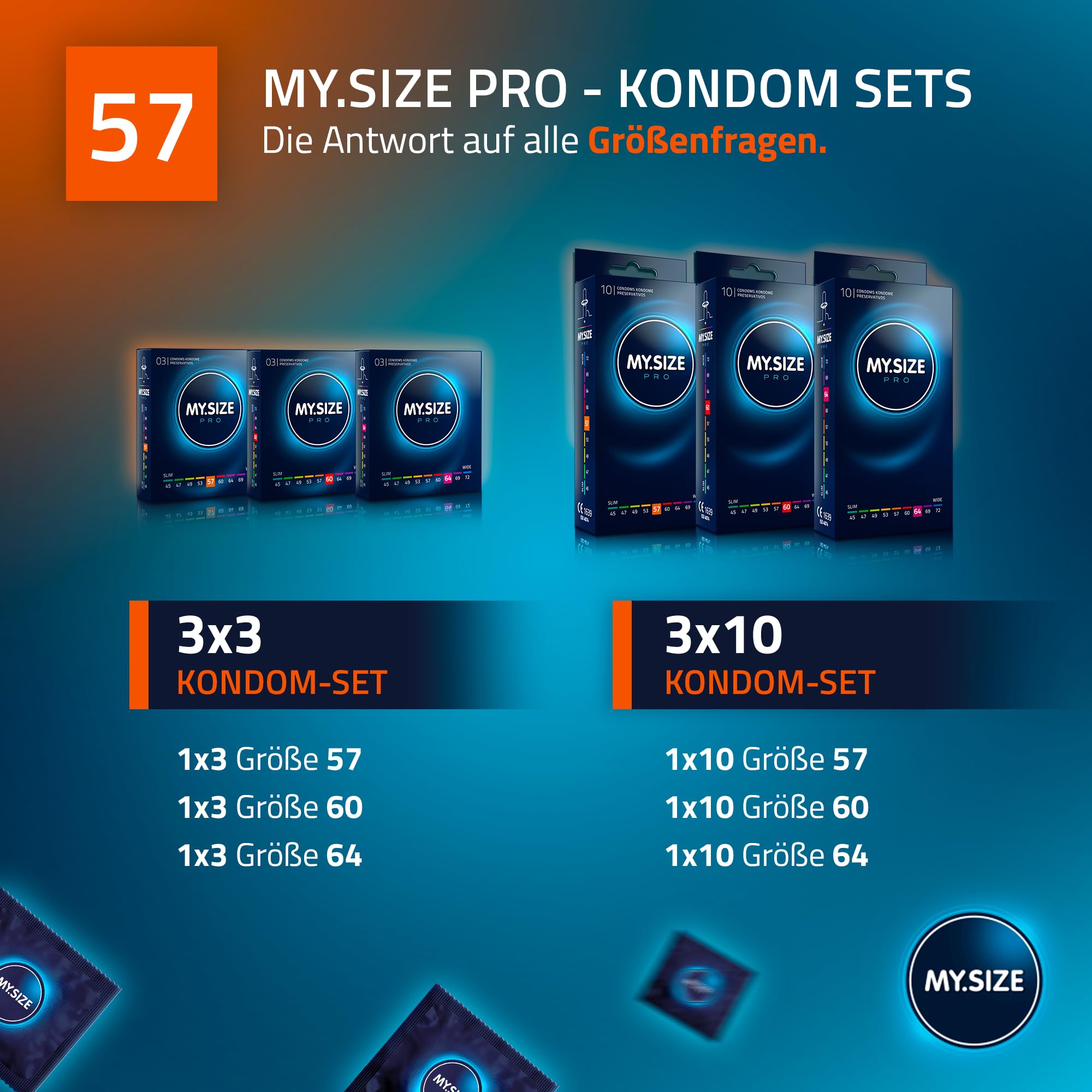 MY.SIZE PRO Kondom Größe 4, 57 mm, 36 Stück 6