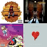 Kanye West Albums Collection: The College Dropout / Late Registration / Graduation / 808s &amp; Heartbreak &ndash; Bundle
