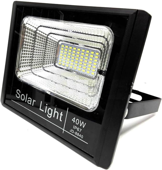 Foco de LED con panel solar de exterior, IP67, con mando a ...