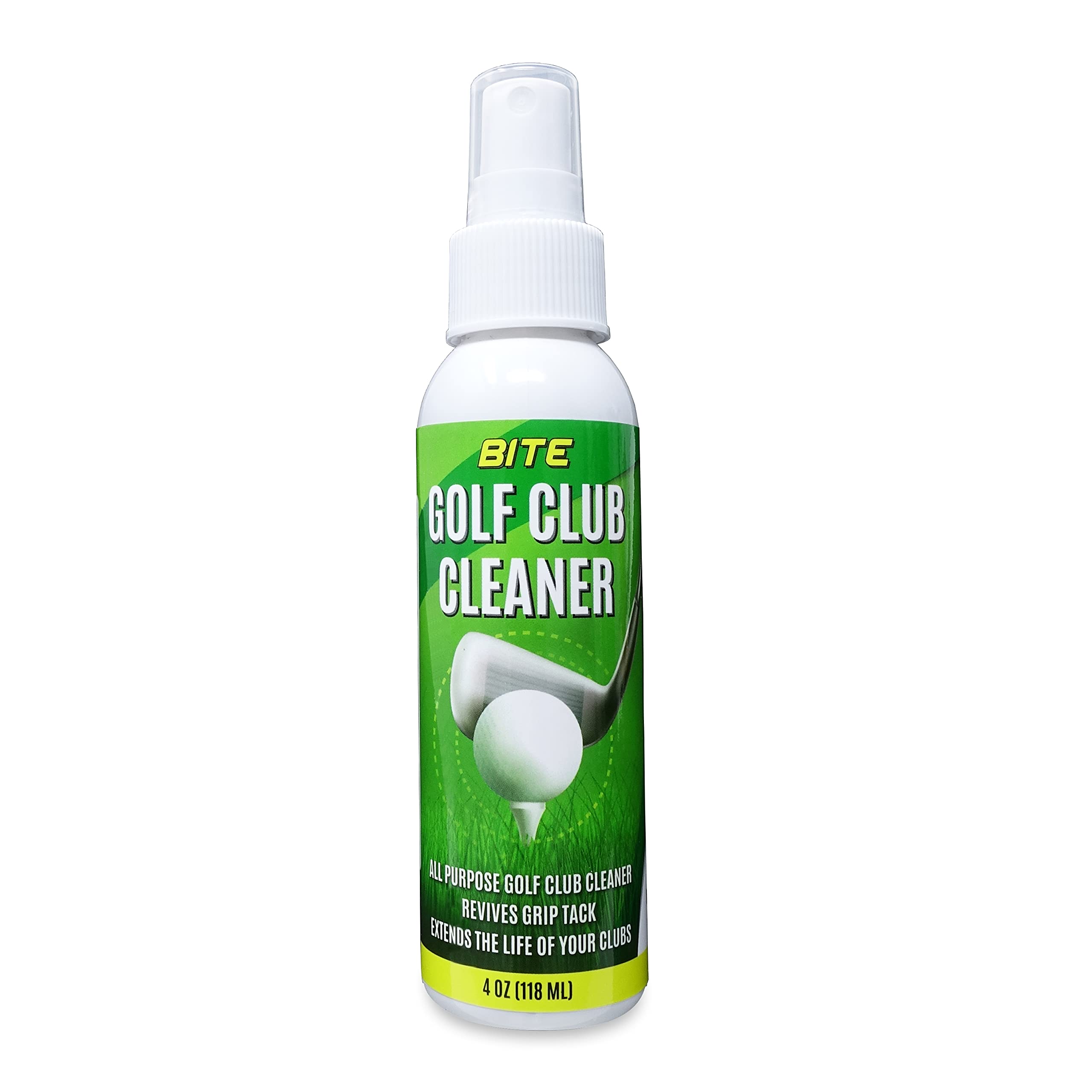 Golf Club and Grip Cleaner | Keeps Clubs, Irons, and Drivers Clean | Use With Cloth, Brush, or Bottle Brush Refill | Restore Grip Tack