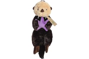 Aurora® Responsibly Made Eco Nation™ Eco Hugs™ Sea Otter Stuffed Animal - Ideal for Playtime Adventures - Perfect for Birthdays or Just Because - Brown 14.5 Inches
