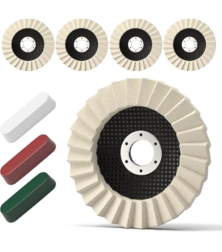Generic 250mm (10") Rock Hard Felt Polishing Wheel – 12mm Arbor For Finishing Systems