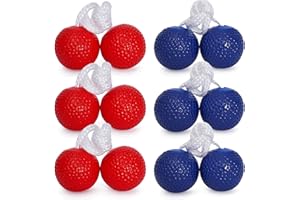ZIXIANGKEJI 6 Pair Ladder Ball Replacement for Toss Match Golf Game Set Ladder Ball Ladder Golf Ball Accessories for Lawn Yar