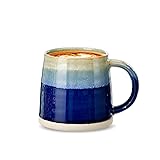Wide Novelty Coffee Mug, 13oz Raw Bottom Porcelain