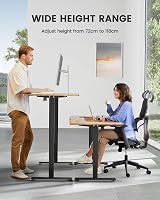 ErGear Electric Standing Desk 120x60cm with 4 Memory Panels, 72-118cm view 3