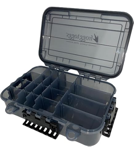 Plano Large 2 Sided Tackle Box, Metallic Gray & Blue, Medium : Fishing Tackle Boxes : Sports & Outdoors
