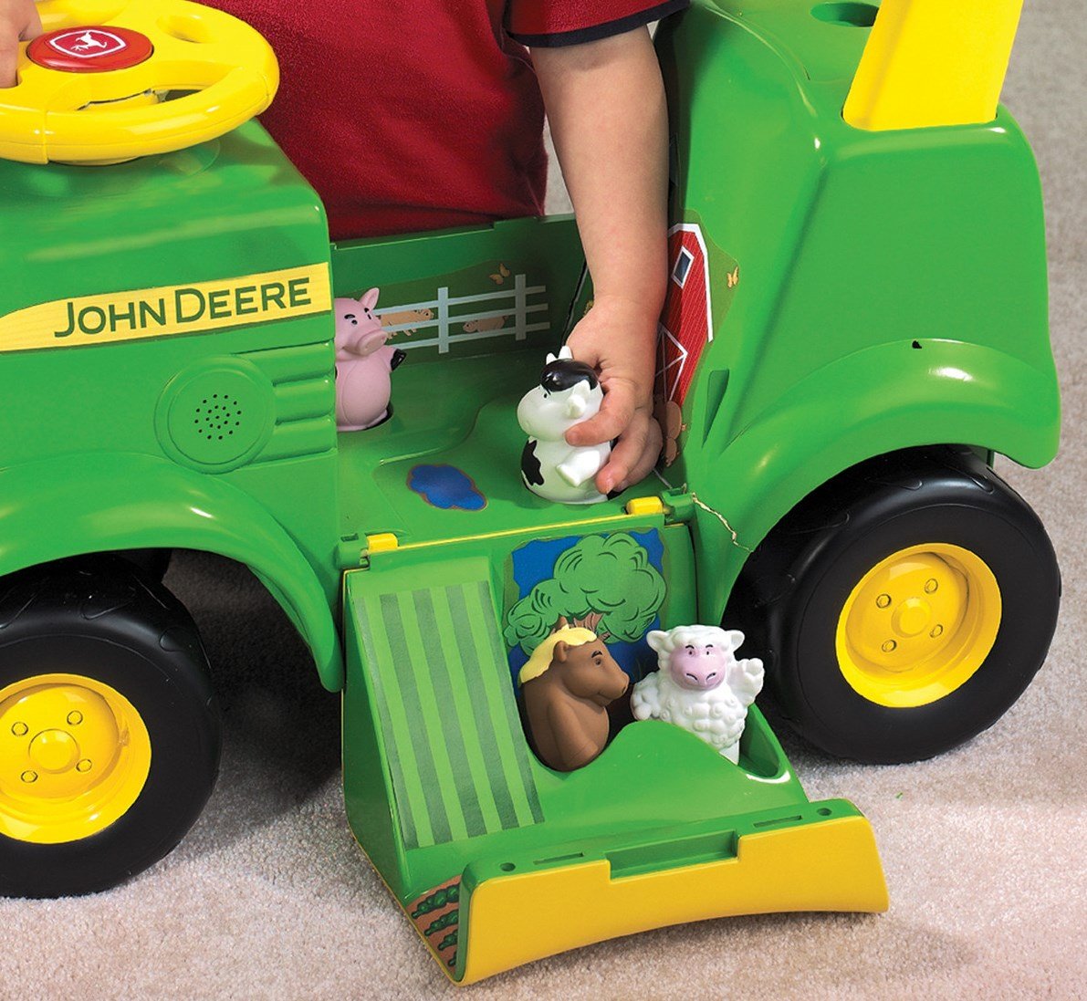 John Deere Kid Ride On Scoot Toddler Walker Animal Play Tractor