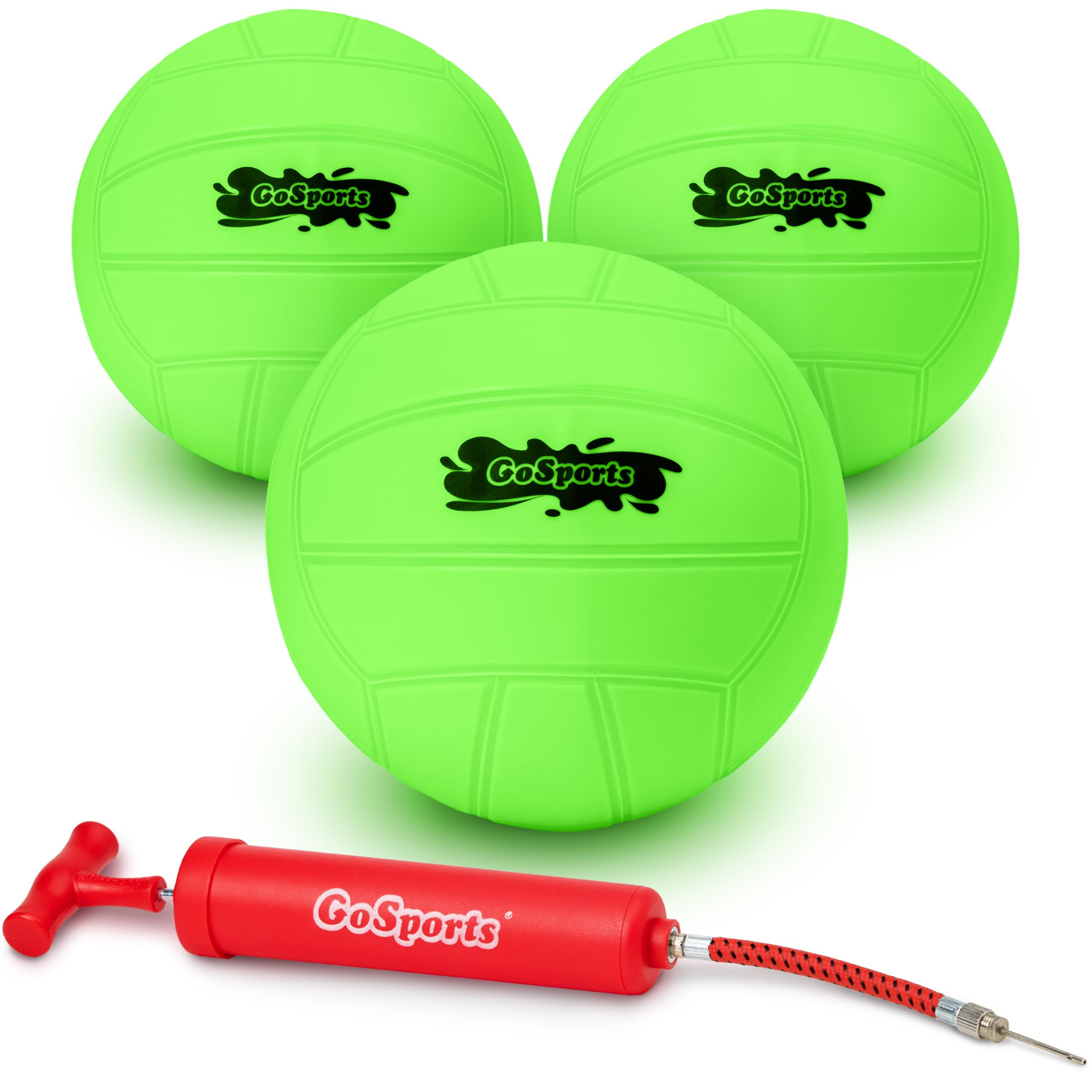 GoSports Water Volleyball 3 Pack, Great for Swimming Pools or Lawn Volleyball Games