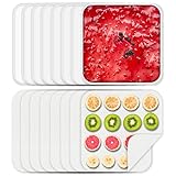 8 Pcs Silicone Food Dehydrator-Trays with Edge, 8