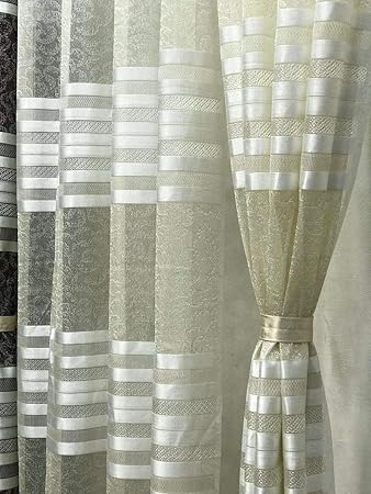 Buy Ridhaan Heavy Tissue Net Curtains Set Of 2 Imported Tissue Net