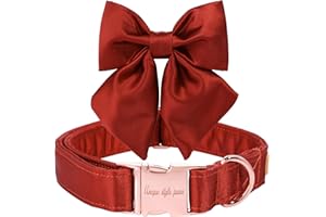 Unique style paws Silk Halloween Dog Collar Adjustable Durable Dog Collar with Bow Holiday Bowtie Collar for Large Dogs