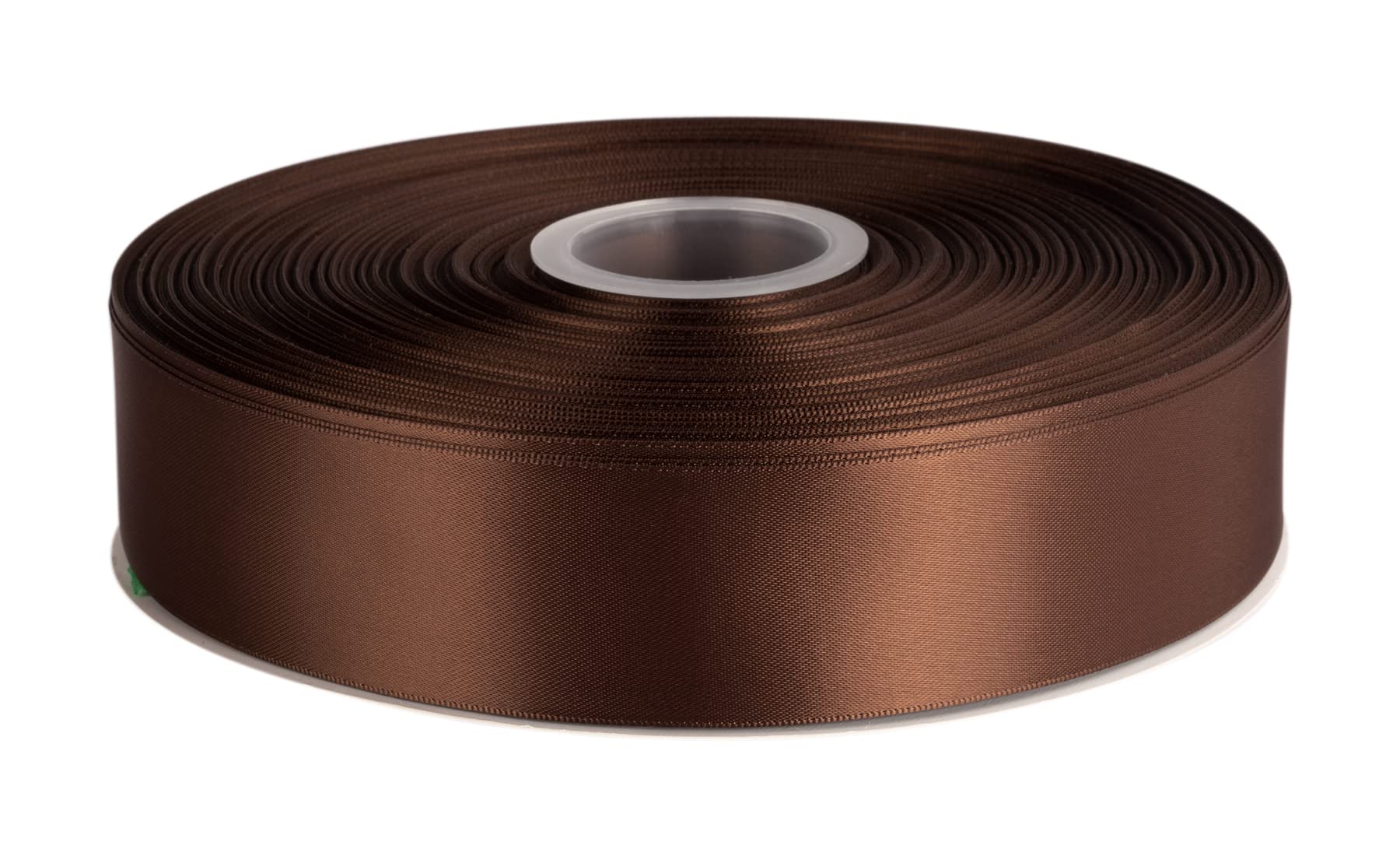 Double Faced Satin Ribbon, 38mm X 91M, Solid Polyester Ribbon for Gift Wrapping, Crafts, Wedding Party Ceremony Decoration, Floral Arrangement, Sewing (Brown)