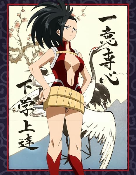Amazon Com Tiansw Yaoyorozu Momo 14inch X 18inch 35cm X 45cm My Hero Academia Season 3 Midoriya Izuku All Might Waterproof Poster No Fading Home Kitchen