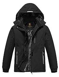 MoFiz Girls Ski Jacket Waterproof Fleece Lined