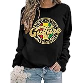 Balck History Sweatshirts for Women Black History T Shirts Afro American Culture Awareness Shirt Long Sleeve Pullover Top