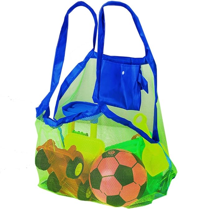 Mesh Beach Net Bag Sand Free Sack for Beach Toys/Towels etc Ideal