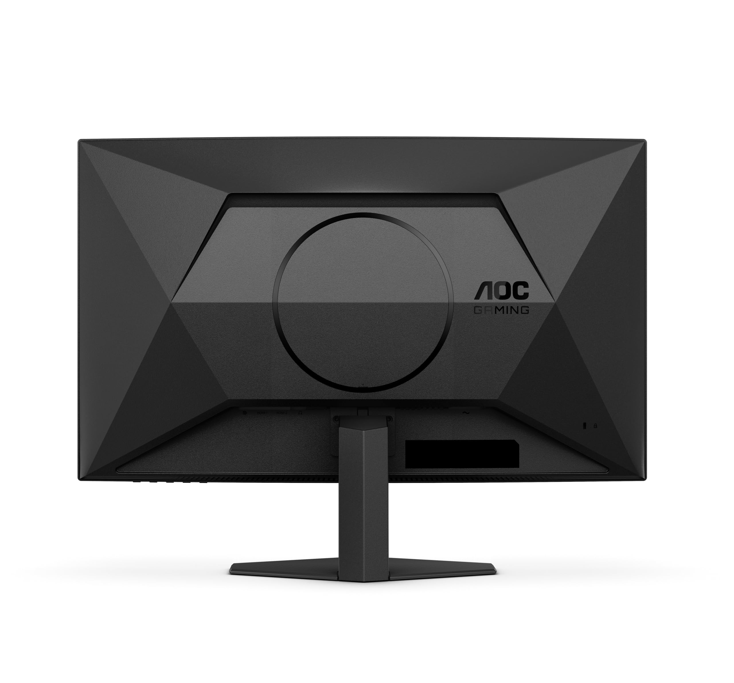 Aoc C27G4Zxed Gaming Monitor Rear Connectivity Ports And Stand