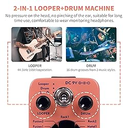 AITONE Looper Pedal with Drum Machine 2 in 1 Loop