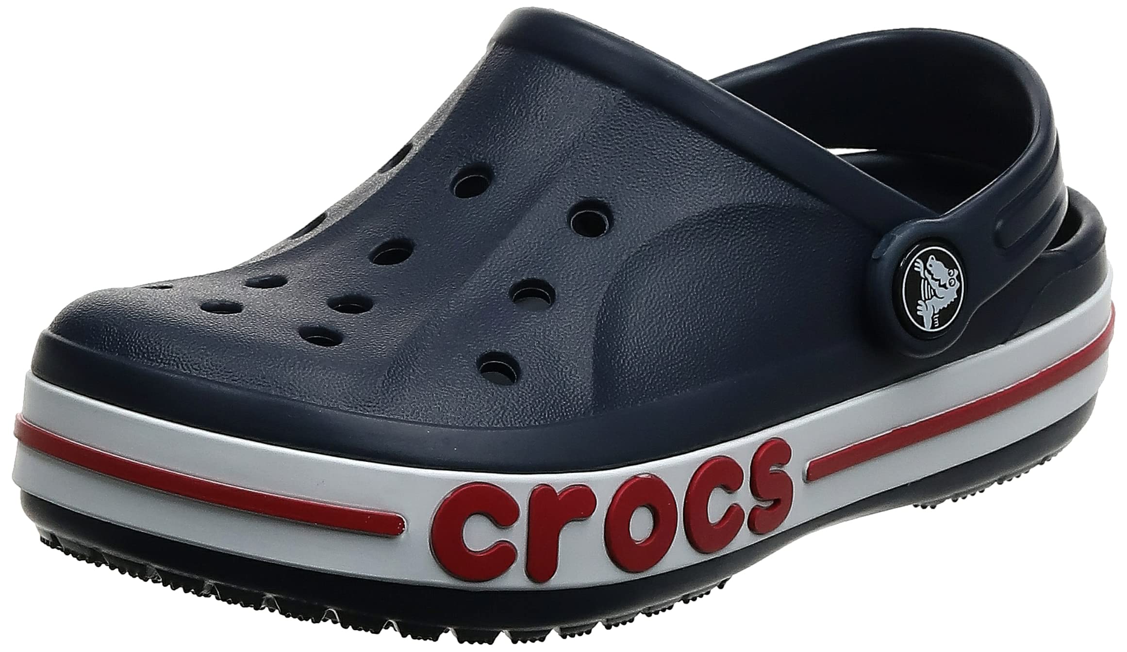 Photo 1 of Crocs Unisex-Adult Bayaband Clogs, Navy/Pepper, 10 Men/12 Women