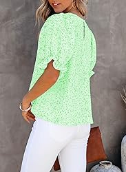 Dokotoo 2025 Summer Tops for Women Crew Neck