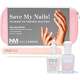 ZOYA Rescue &amp; Repair Save My Nails Kit, Strengthener and Growth Hardener for Damaged Nails After Gel &amp; Dip Damage, Keratin Repair Serum + Base, Big10Free Vegan, 2x0.25 fl oz