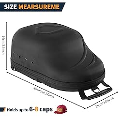 SCAVATA Hat Travel Case, Hard Carrying Baseball