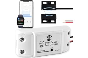 eKyro Smart Garage Door Opener - Universal WiFi Remote Controller Compatible with Alexa, Google Home, iPhone, Siri, Android, Door Left Open Alert, Door Security Systems, Updated Model