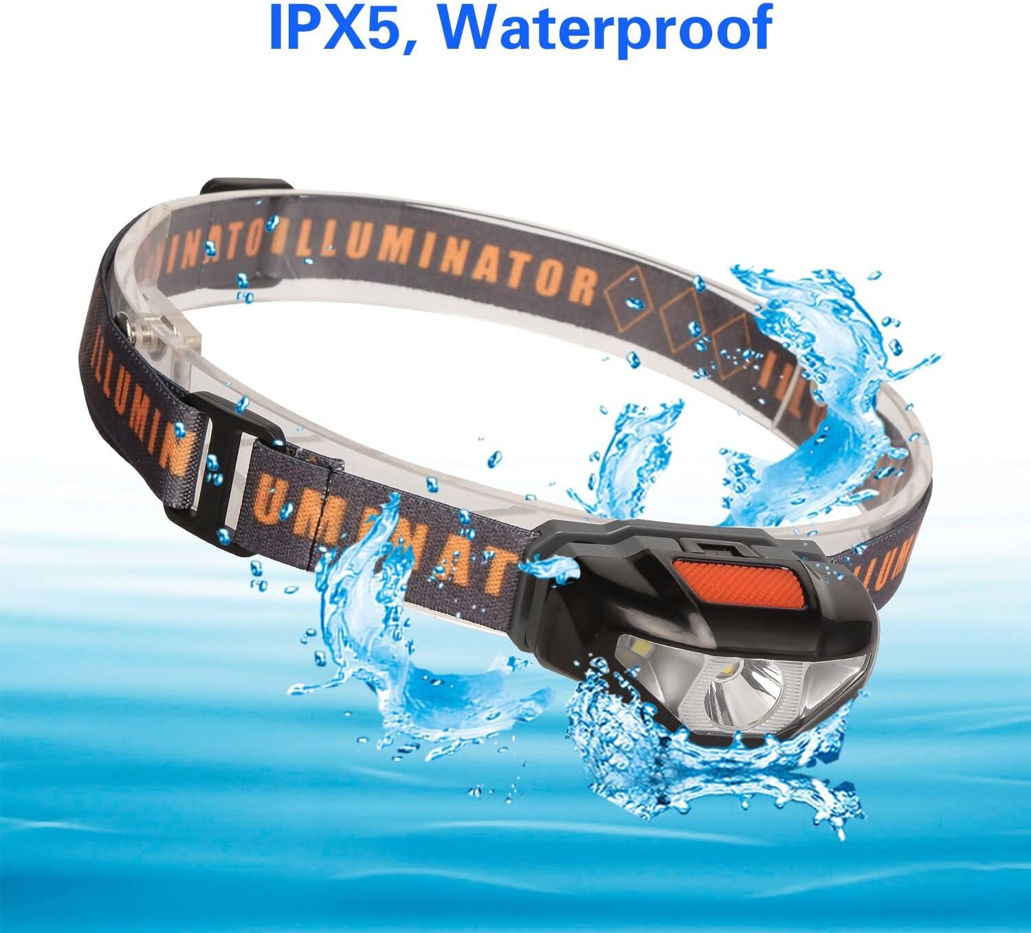 LED Headlamp Flashlight with Carrying Case, COSOOS Head Lamp, Waterproof Running Headlamp, Bright Headlight for Adults, Kids, Camping, Night Jogging, Reading, Dog Walking, Runner, Only 1.6oz/48g(NO AA Battery) - - 