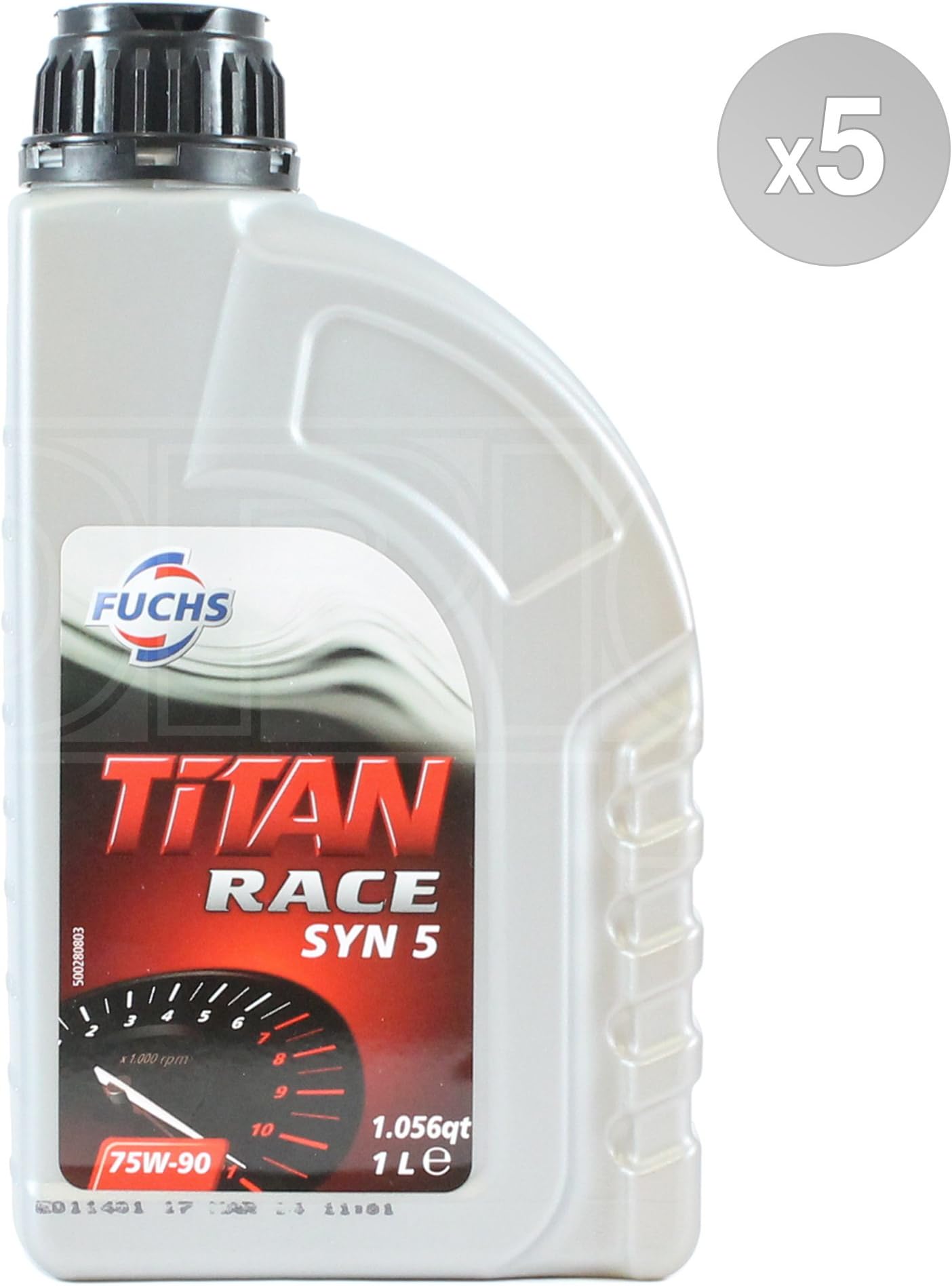 Fuchs Titan Race SYN 5 75W-90 Fully Synthetic Gear Oil - 5 x 1 ltrs