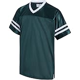 Gabiphy Men's Retro Football Jerseys V-Neck Short Sleeve T-Shirts Workout Gym Running Hiking Shirts