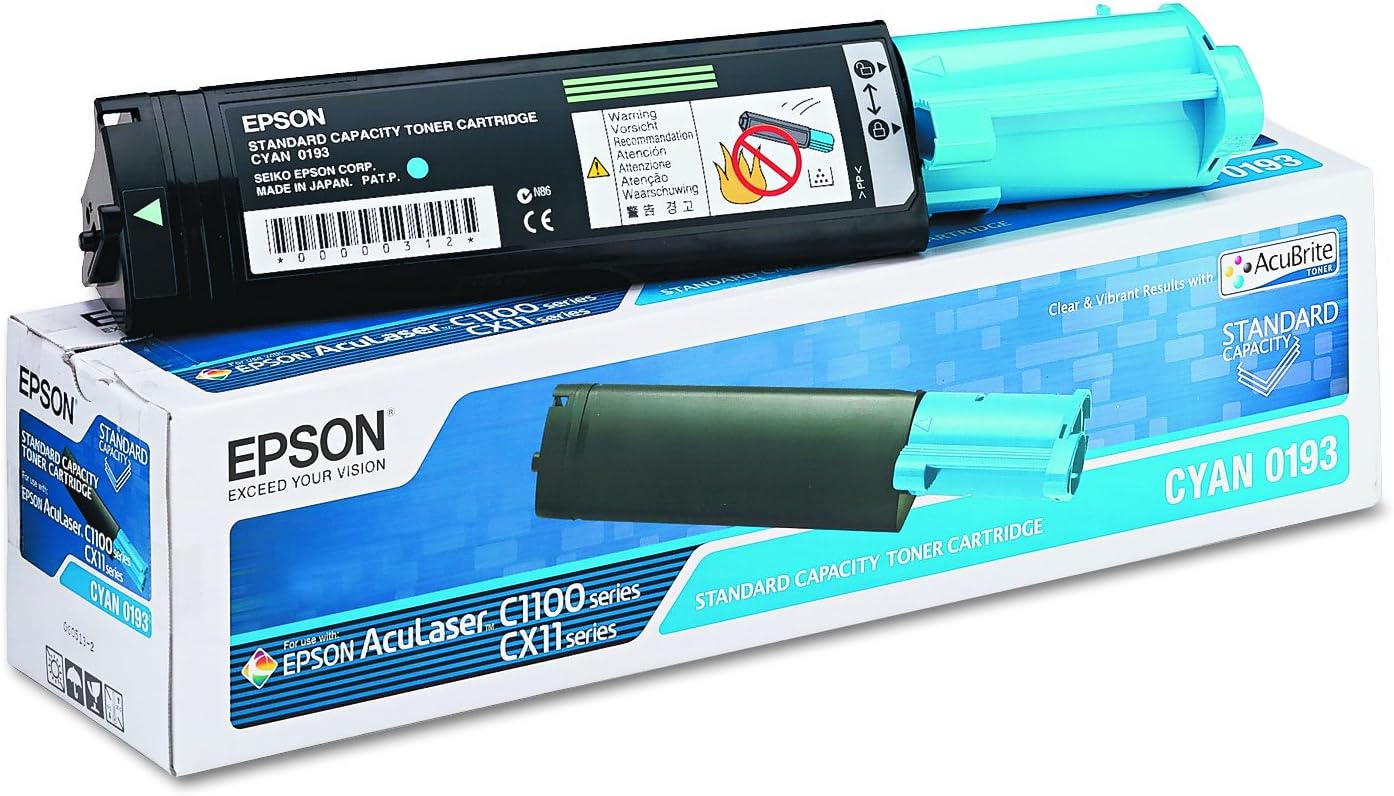 Epson S050193 Cyan Toner Cartridge for Epson AcuLaser CX11N/CX11NF