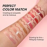 HQDA 12 Pcs Hydrating Lip Oils + Lip Liner Pencil Set Nude Lip Gloss view 9