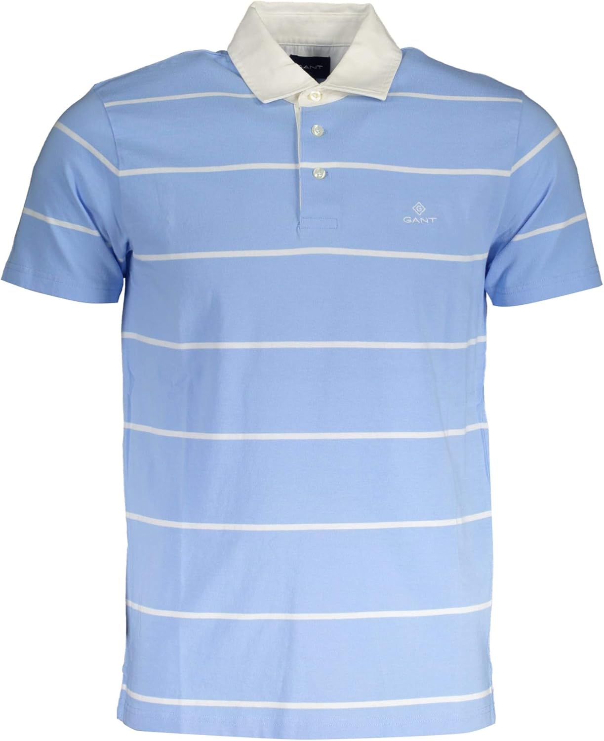 GANT 1901.2022063 Polo Shirt Short Sleeves Men Light Blue 468 S Amazon
