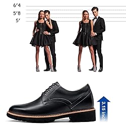 CHAMARIPA Height Increasing Shoes for Men, Leather