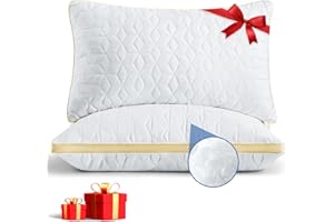 MISLILI Cooling Pillows King Size Set of 2, Luxury Hotel Quality King Pillow 2 Pack, Gusseted Down Alternative Bed Pillows for Sleeping, Supportive and Comfortable, Machine Washable