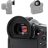 Extended EOS R1 Eyecup Eye Cup Eyepiece, Soft Silicon Camera Viewfinder Eyeshade Cover Protector Special Designed for Canon EOS R1 Mirrorless Camera Replaces Canon ER-I/ER-IE Rubber Eyecup