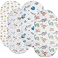 Bassinet Sheets 4 Pack Compatible with SNOO Smart Sleeper, Dream On Me Lacy Portable and Safety 1st Sleeper Bassinet,Stretchy Ultra Soft Sun/Forest Deer/Space/Dinosaur