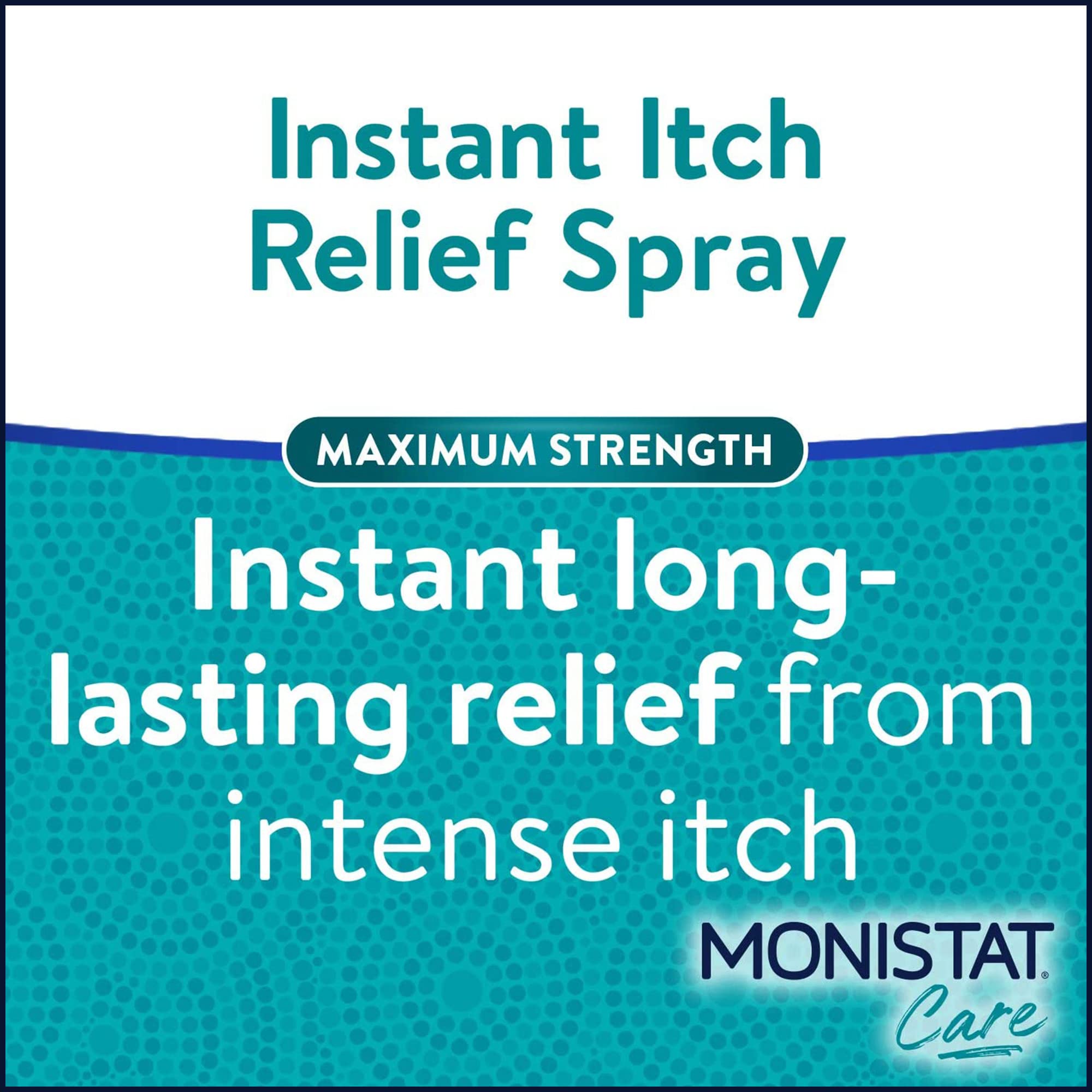 Monistat Instant Itch Relief for Women, Feminine Care Spray, for Relief from Intense Vaginal Itch, 2 Oz