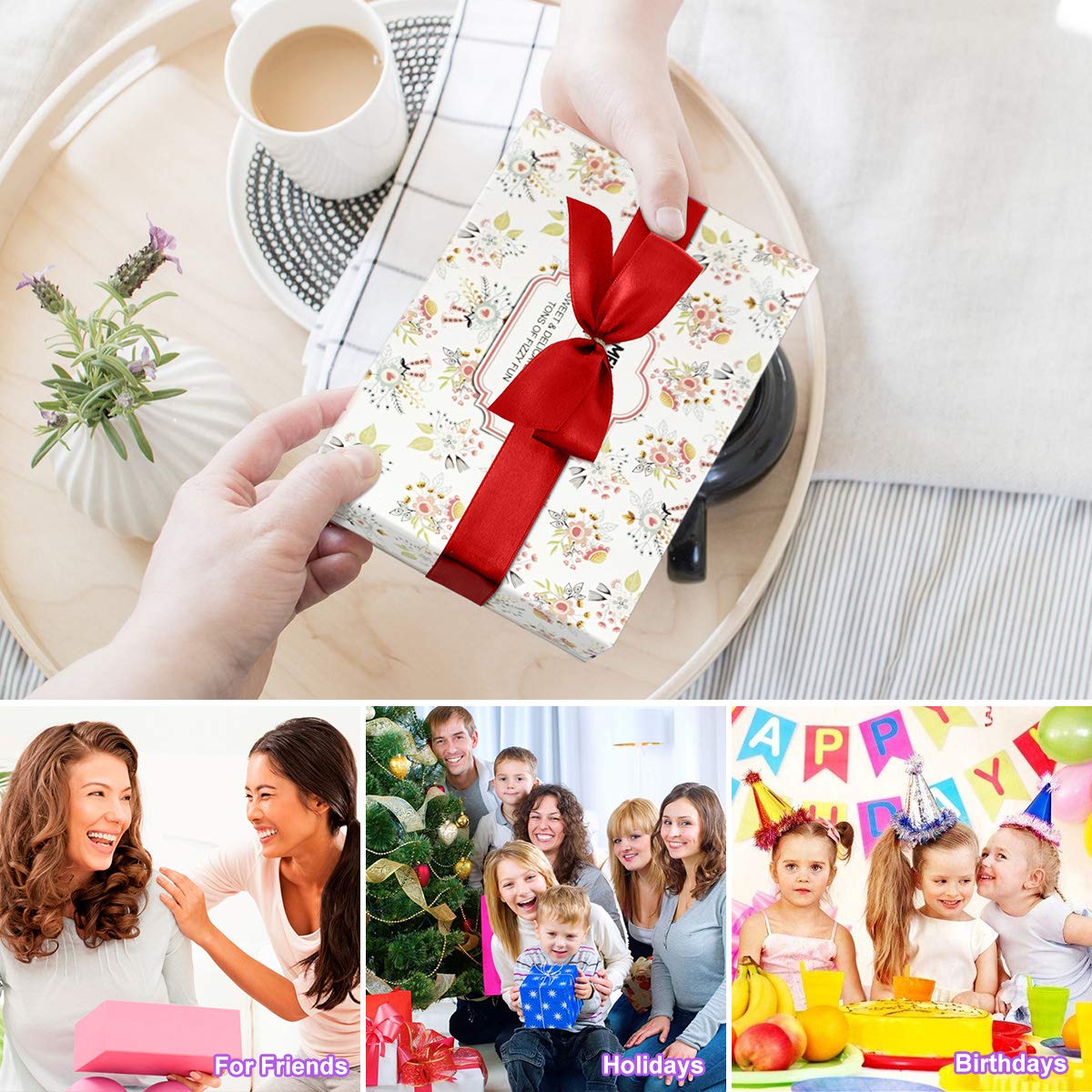 Bath Bombs with Surprise Necklaces – 6 X 5.5 oz Bubble Bath Fizzies for Kids Unicorn Bath Bombs Gift Set for Women Girls Birthday Christmas Anniversary