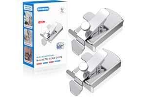 GIMOBOTE 2-Pack Magnetic Seam Guide for Sewing Machine,Sewing Machine Parts & Accessories,Magnetic Seam Guide with Clip,Multifunctional Hemmer Guide & Hem Guide for Universal Sewing Machine