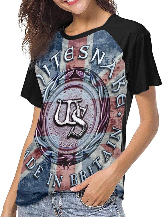 Amazon Co Jp ホワイトスネイク Whitesnake Logo Tシャツ レディース Shirt 吸汗速乾 春夏 丸首 大きいサイズ ファッション 半袖 カジュアル 人気 服 ファッション小物