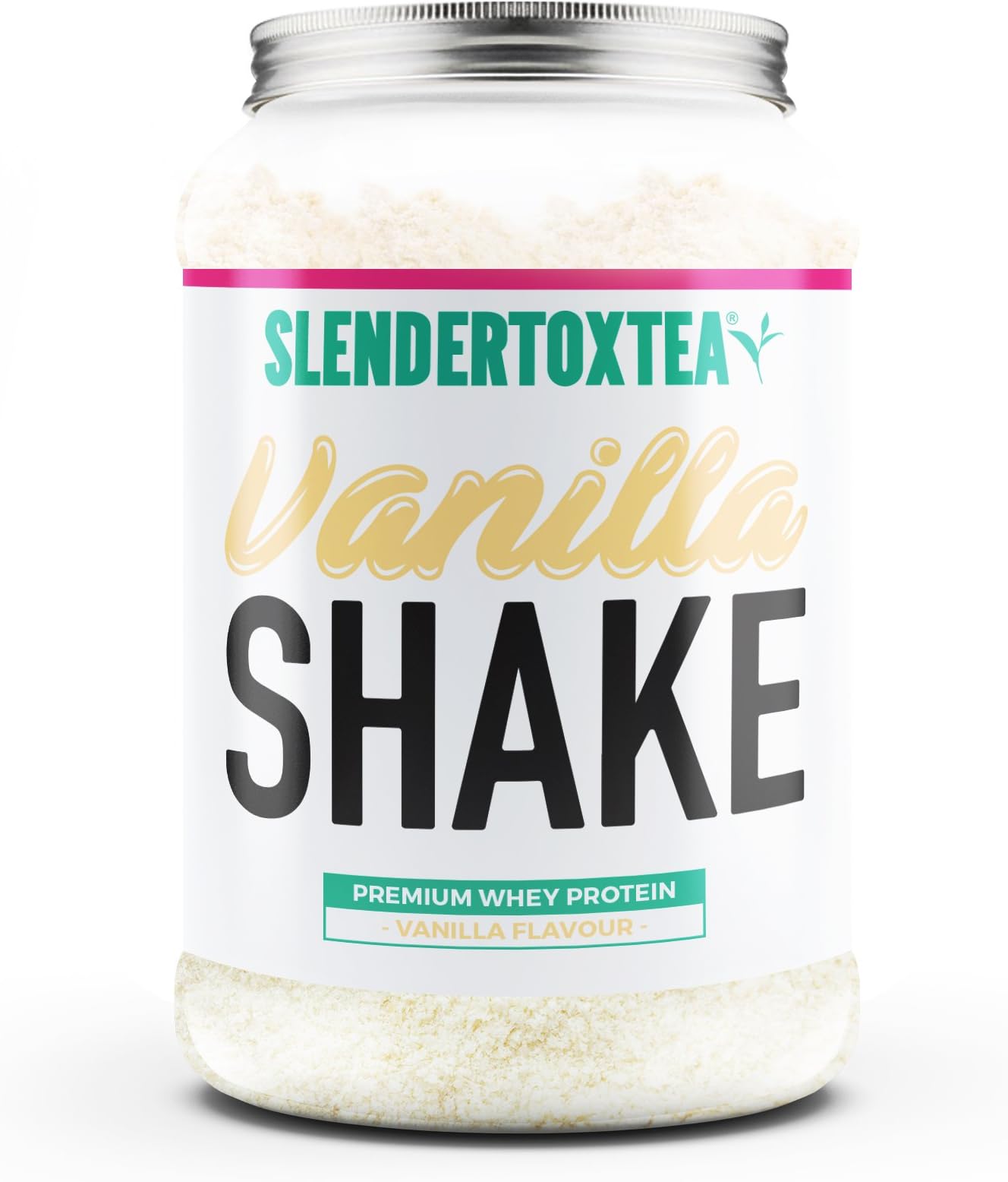 Slendertoxtea - Pure Diet Whey Protein Meal Replacement Shake with Green Tea Extact (High in Quality Protein, Weight Loss for Women & Men, Low In Fats & Carbs) 20 Servings - 600g (Vanilla)