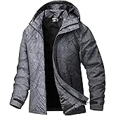 BANTREK Men's Winter Ski Jacket Water Resistant Warm Snow Coat Windproof Insulated Snowboard Rain Jackets with Hood