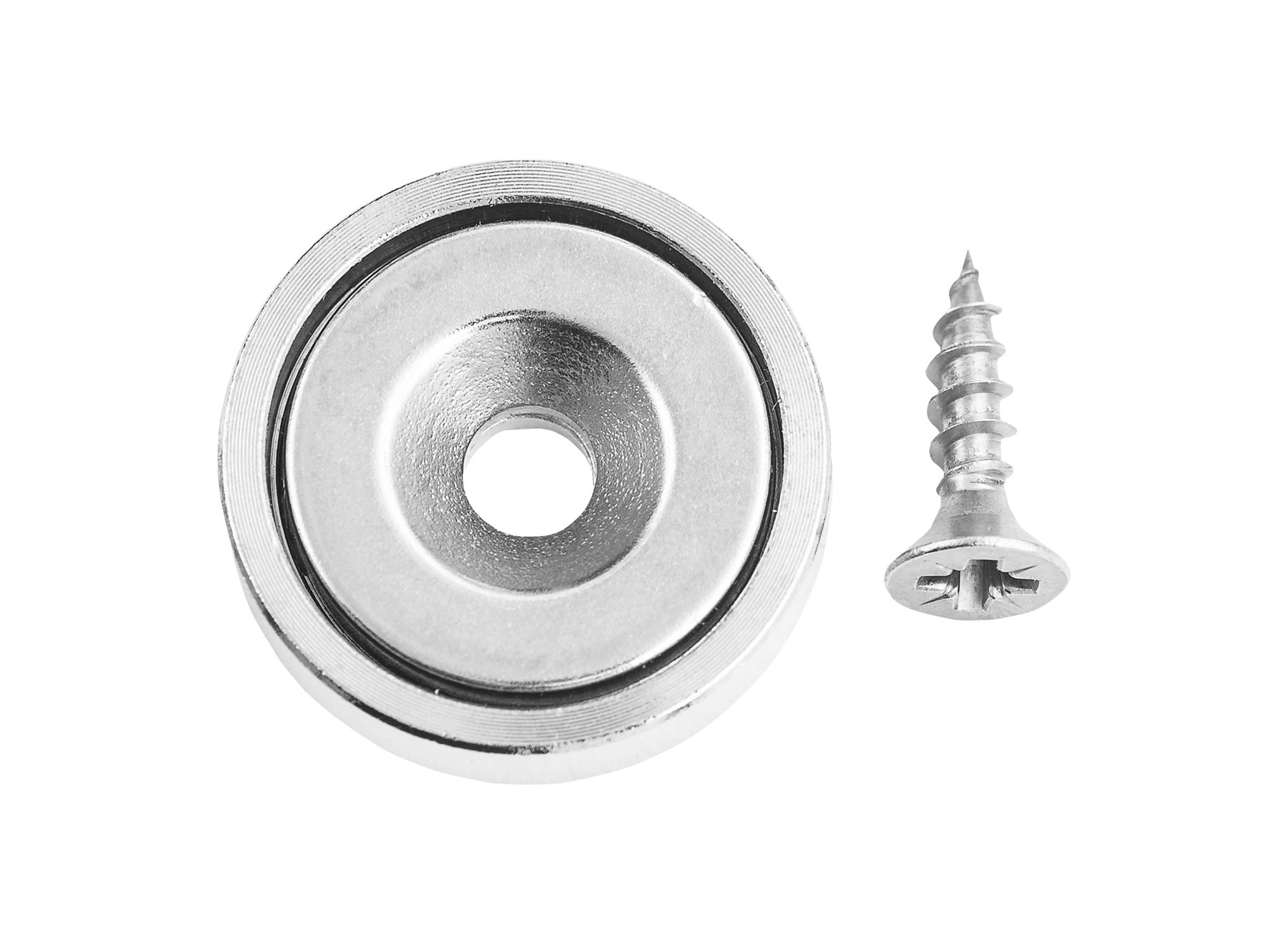 Connex DY7100012 Disc Neodymium Magnet with Round Holes 10.5 kg, 2 x 0.6 x 0.45 cm