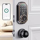 Keyless Entry Door Lock with 2 Door Knobs - App