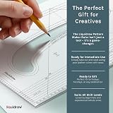 Liquidraw Pattern Maker Perspex Ruler 43 x 19 cm Bevelled Edge Pattern Tool view 6