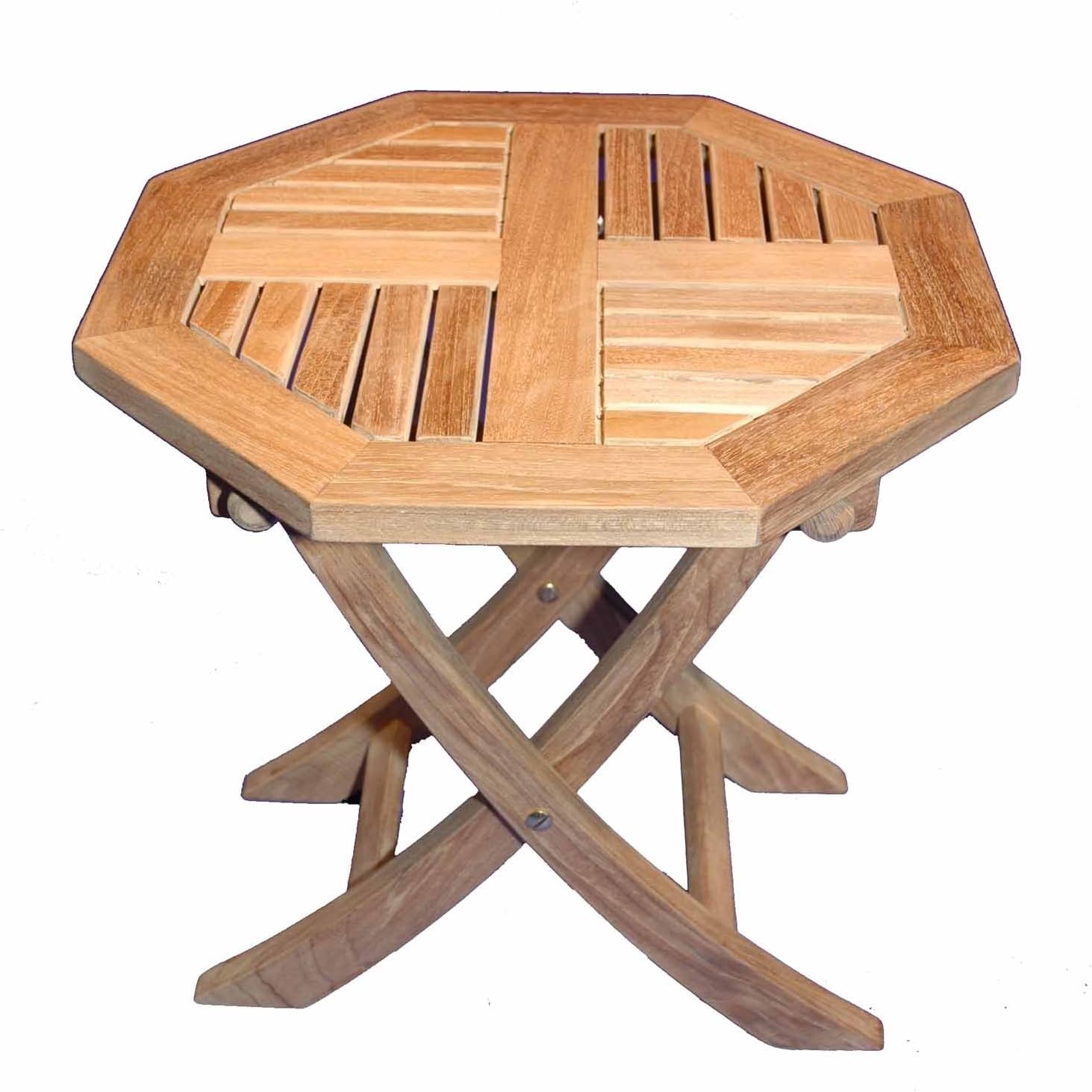 Regal Teak Folding Side Table End Tables Garden & Outdoor